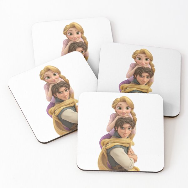 Item preview, Rapunzel and Flynn Rider Tangled Couple Long Hair 3D Character Design designed and sold by 4U---Store.