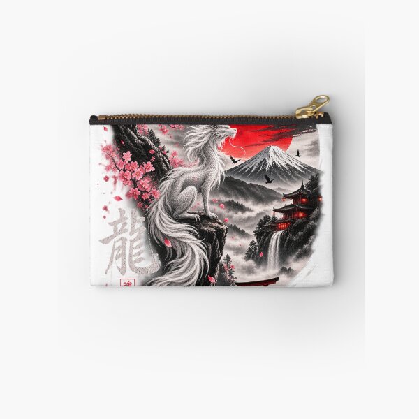 Item preview, White Dragon Spirit Japanese Cherry Blossom Art designed and sold by Print Print On.