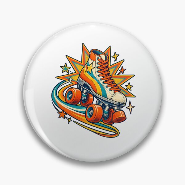 Item preview, Retro Quad Skate Starburst designed and sold by UrbanCanvvas.