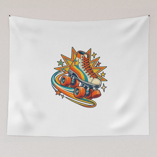 Item preview, Retro Quad Skate Starburst designed and sold by UrbanCanvvas.