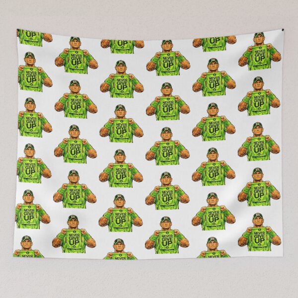 Item preview, John Cena - Never give up WWE fan art designed and sold by t-patterns.
