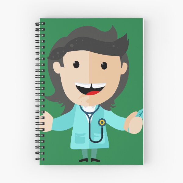 Item preview, Cute Cartoon Doctor with Stethoscope and Thermometer designed and sold by chaaval.