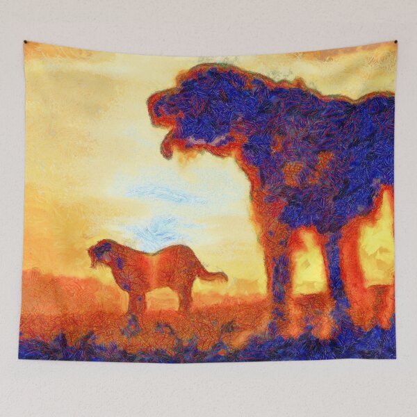 Item preview, Italian Spinone Silhouettes designed and sold by FOLK ART FUSION by heidiannemorris.