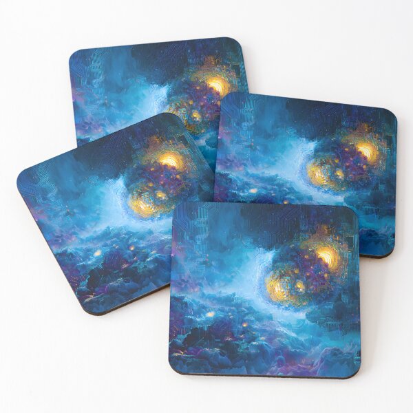 Item preview, Cyberpunk Digital Nebula Landscape designed and sold by ThaCriações.