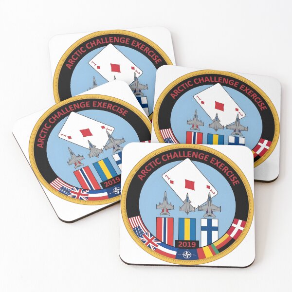 Item preview, Parche militar de la OTAN del ejercicio Arctic Challenge 2019 designed and sold by CharlieDesings.