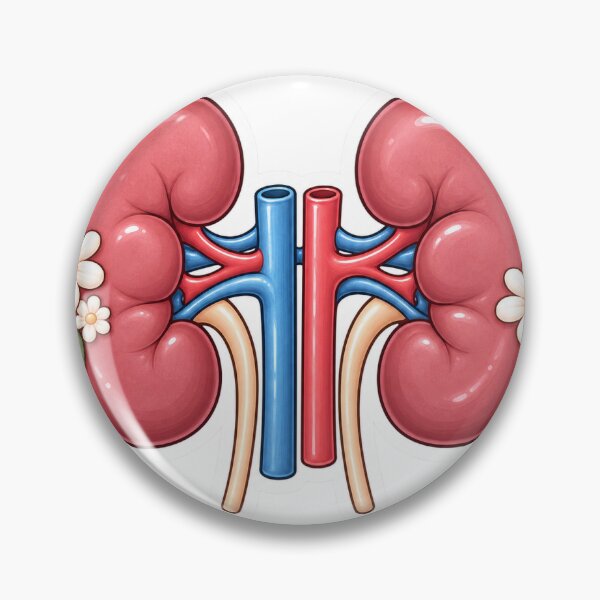 Item preview, Cute Kidney Anatomy Sticker – Medical Student Aesthetic designed and sold by saraharantes.