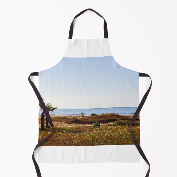 Item preview, Calm Coastal Beach With Palm Trees, Sandy Dunes and Tranquil Sea Horizon on a Sunny Day designed and sold by Nmallia.