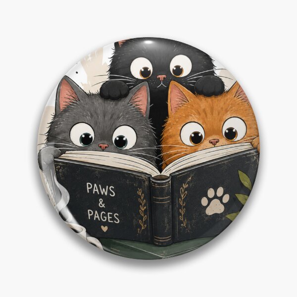 Item preview, Paws and Pages Cute Cats Reading Books Bookworm T Shirt Design designed and sold by ucpstudio.