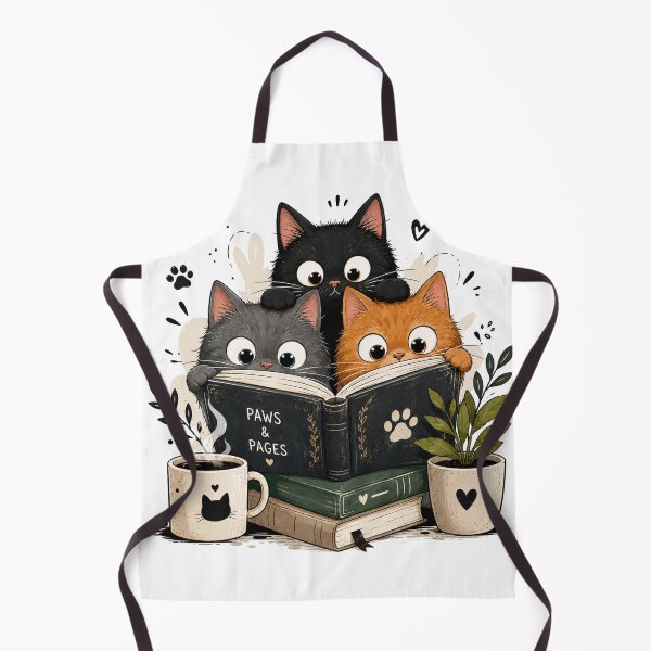Item preview, Paws and Pages Cute Cats Reading Books Bookworm T Shirt Design designed and sold by ucpstudio.