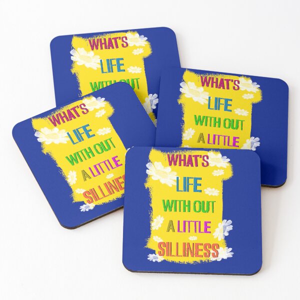 Item preview, What's Life Without a Little Sillyness? Colorful Funny Quote designed and sold by anuardhaduarah.
