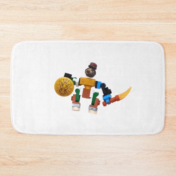 Item preview, Pirate Block Bunny with Golden Coin designed and sold by Natascha-Prints.