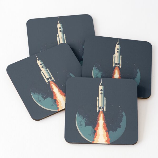 Item preview, 3d Render Of Vintage Space Rocket, Electric designed and sold by Checho30.