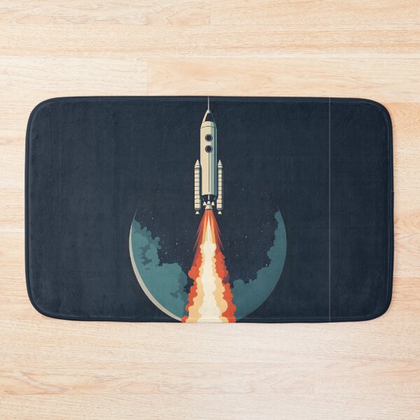 Item preview, 3d Render Of Vintage Space Rocket, Electric designed and sold by Checho30.