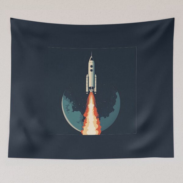 Item preview, 3d Render Of Vintage Space Rocket, Electric designed and sold by Checho30.