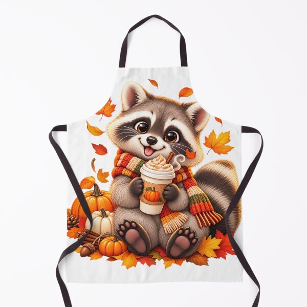 Item preview, Pumpkin Spice Raccoon Sticker – Cute Cozy Autumn Coffee designed and sold by Ameliajohanson.