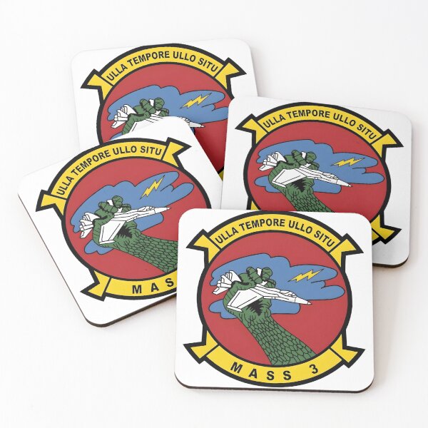 Item preview, US Marine Corps MASS-3 Marine Air Support Squadron 3 Patch designed and sold by CharlieDesings.