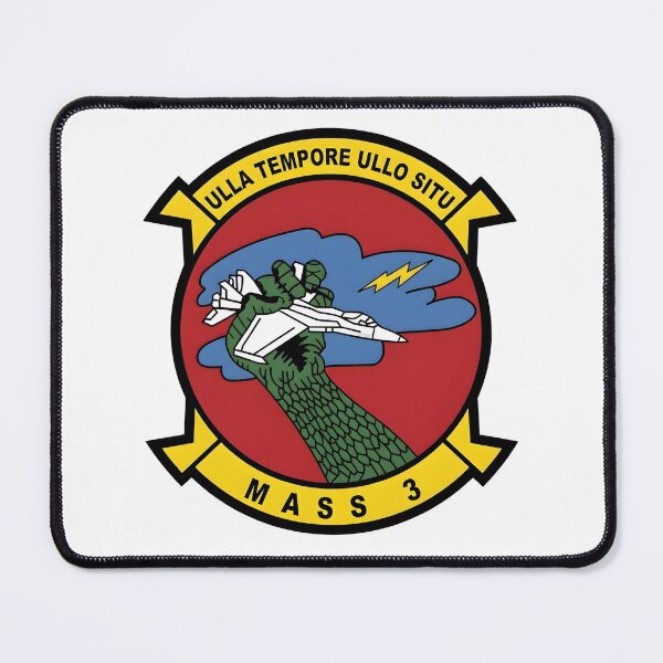 Item preview, US Marine Corps MASS-3 Marine Air Support Squadron 3 Patch designed and sold by CharlieDesings.