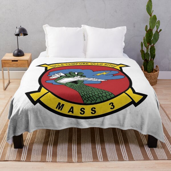 Item preview, US Marine Corps MASS-3 Marine Air Support Squadron 3 Patch designed and sold by CharlieDesings.