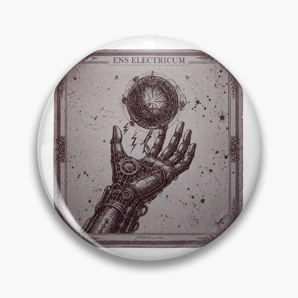 Item preview, Dark Cathedral - "Ens Electricum" Steampunk Hand Holding Electric Orb designed and sold by Neurospicy Trolls.