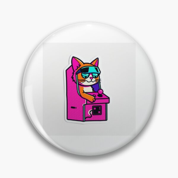 Item preview, Pixel Retro Arcade Cat designed and sold by One More Run.