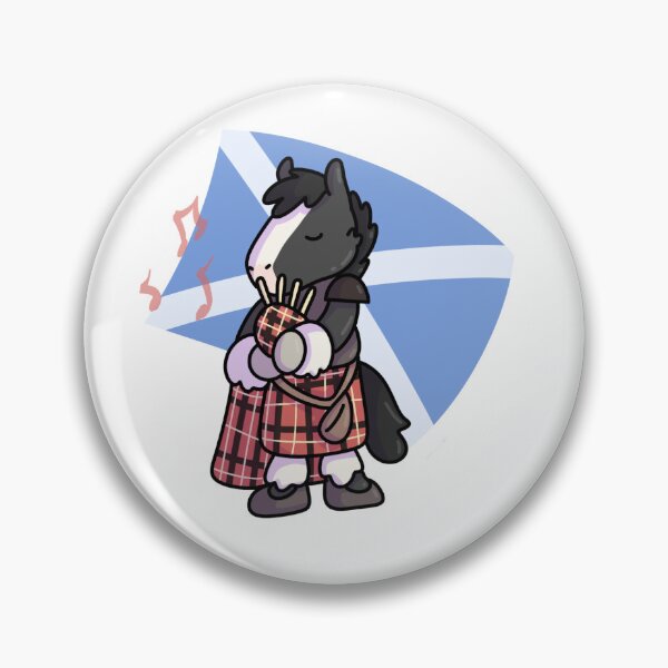 Item preview, Scottish Shire horse with bagpipes designed and sold by Rangifer.