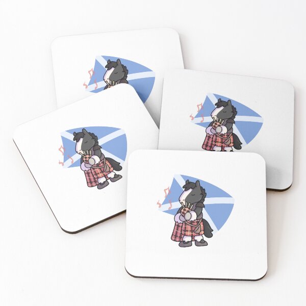 Item preview, Scottish Shire horse with bagpipes designed and sold by Rangifer.