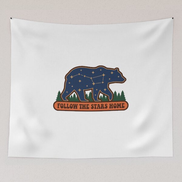 Item preview, Bear Constellation Forest Retro Design designed and sold by AliveStyle.