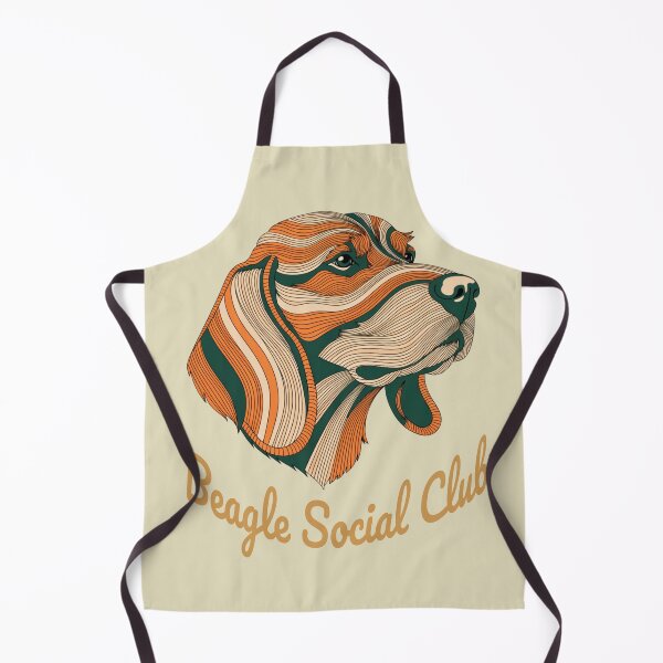 Item preview, Beagle Social Club Vintage Badge (orange lettering) designed and sold by Kinship-Pets.