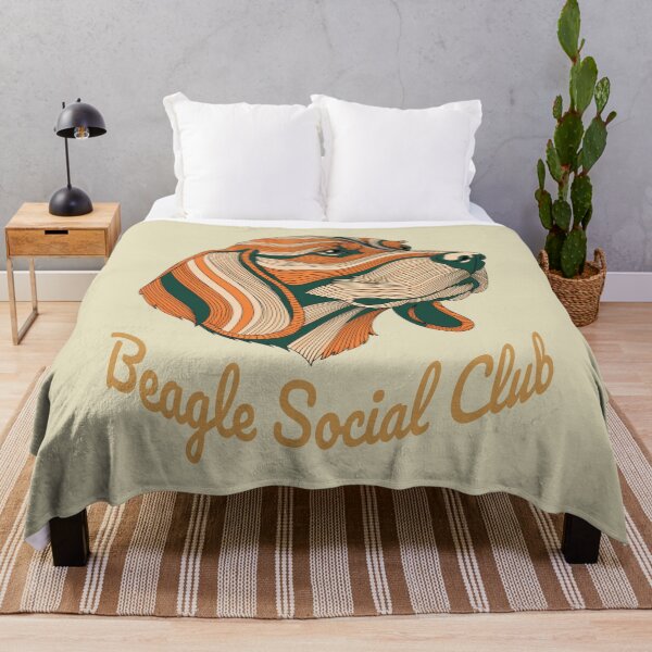Item preview, Beagle Social Club Vintage Badge (orange lettering) designed and sold by Kinship-Pets.