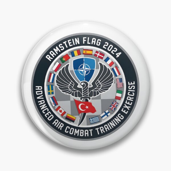 Item preview, NATO Ramstein Flag 2024 Advanced Air Combat Training Exercise Patch designed and sold by CharlieDesings.