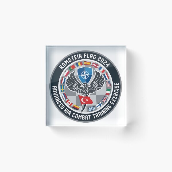 Item preview, NATO Ramstein Flag 2024 Advanced Air Combat Training Exercise Patch designed and sold by CharlieDesings.