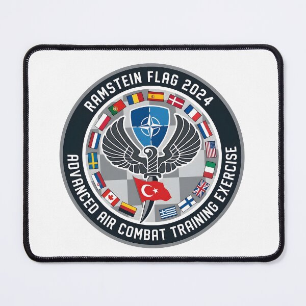 Item preview, NATO Ramstein Flag 2024 Advanced Air Combat Training Exercise Patch designed and sold by CharlieDesings.
