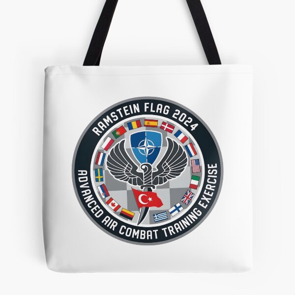 Item preview, NATO Ramstein Flag 2024 Advanced Air Combat Training Exercise Patch designed and sold by CharlieDesings.