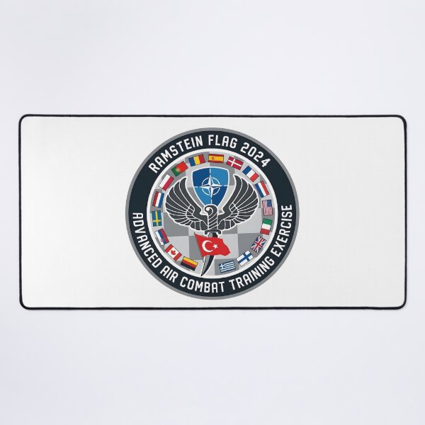 Item preview, NATO Ramstein Flag 2024 Advanced Air Combat Training Exercise Patch designed and sold by CharlieDesings.