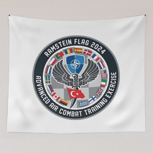 Item preview, NATO Ramstein Flag 2024 Advanced Air Combat Training Exercise Patch designed and sold by CharlieDesings.