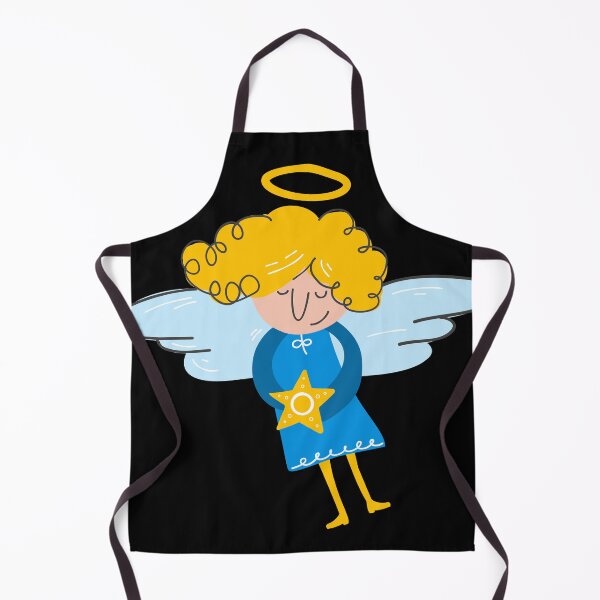 Item preview, Cute Little Angel with Halo and Star Hand-Drawn designed and sold by chaaval.