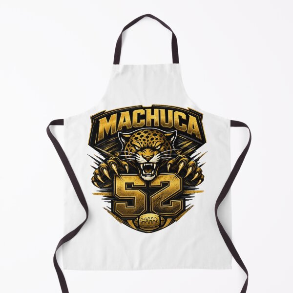 Item preview, Machuca 52 Jaguar Football Jersey – Black & Gold Football Design designed and sold by Sinister prints.