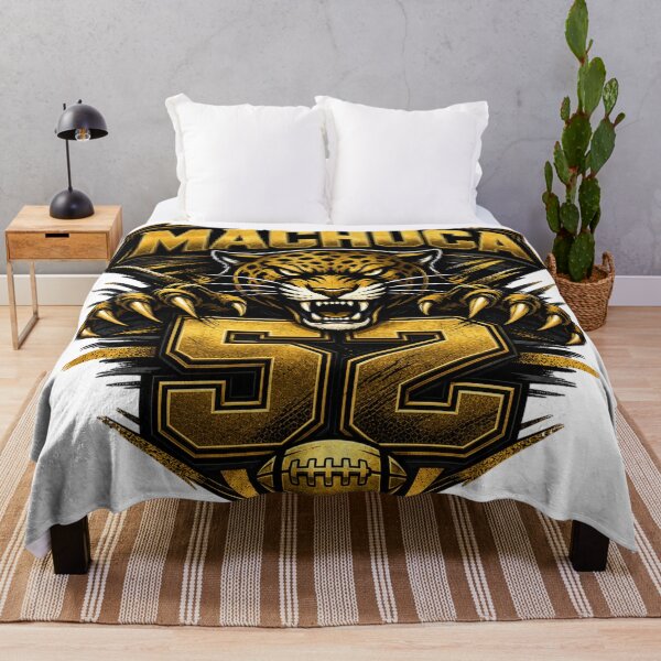 Item preview, Machuca 52 Jaguar Football Jersey – Black & Gold Football Design designed and sold by Sinister prints.