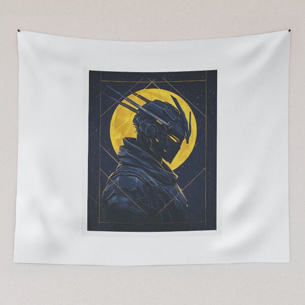 Item preview, 3d Render Of Cyberpunk Samurai, Vibrant Yellow designed and sold by Checho30.