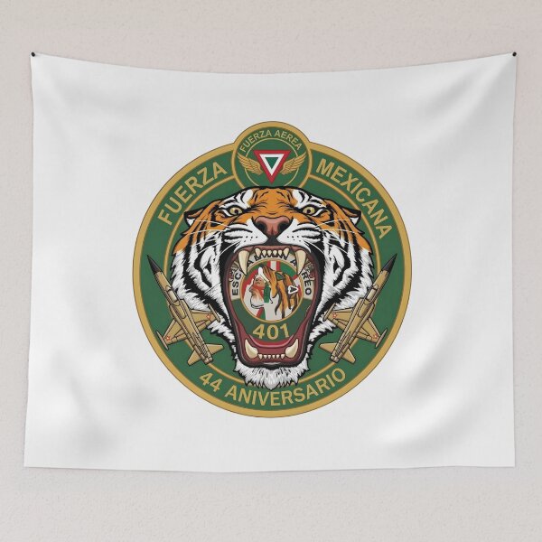 Item preview, Mexican Air Force Squadron 401 44th Anniversary Patch designed and sold by CharlieDesings.