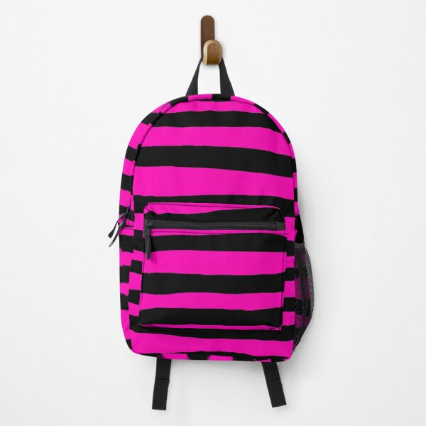 Item preview, Black and Pink Stripe Organic Pattern | Dark Minimal Alt Aesthetic with pink | Dark Feminine Y2K with pink designed and sold by dfly-creations.