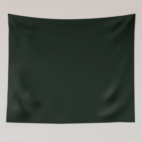 Item preview, Deep Forest Green Plain Solid Minimalist Color designed and sold by Purple Moon .