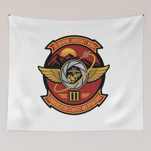 Item preview, US Marine Corps 3rd Marine Aircraft Wing Communication Strategy and Operations Patch designed and sold by CharlieDesings.