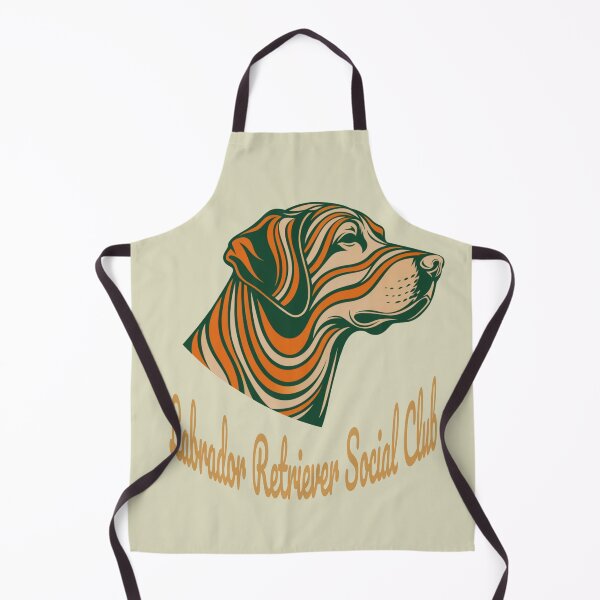 Item preview, Labrador Retriever Social Club Vintage Badge (orange lettering) designed and sold by Kinship-Pets.