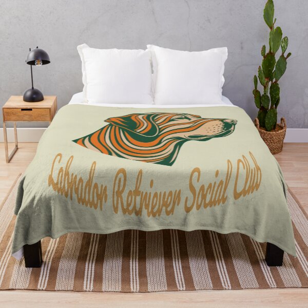 Item preview, Labrador Retriever Social Club Vintage Badge (orange lettering) designed and sold by Kinship-Pets.