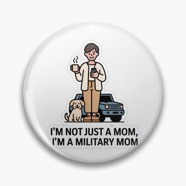 Item preview, Military Mom with Coffee and Dog designed and sold by NiftyWrx.