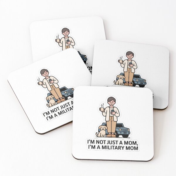 Item preview, Military Mom with Coffee and Dog designed and sold by NiftyWrx.