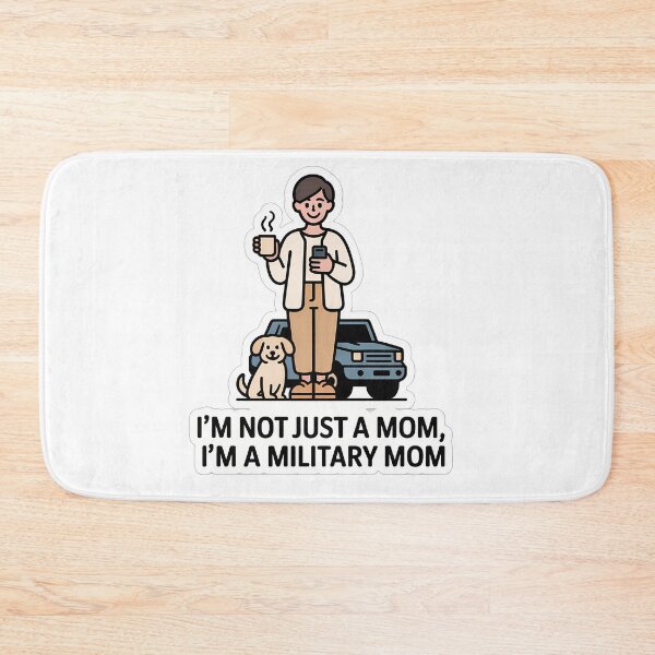 Item preview, Military Mom with Coffee and Dog designed and sold by NiftyWrx.