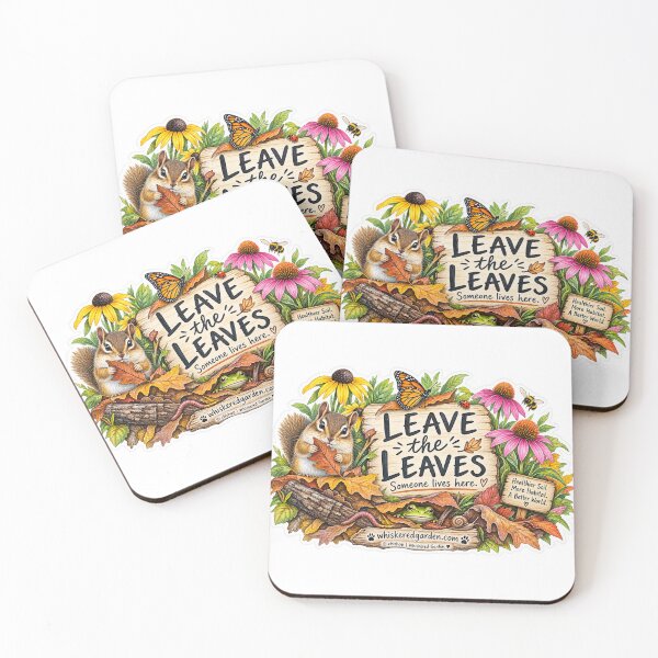 Item preview, Leave the Leaves | Someone Lives Here Wildlife Habitat designed and sold by Whiskered Garden Studio.