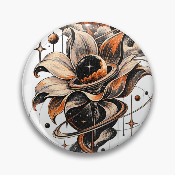 Item preview, Cosmic Bloom Retro Space Art designed and sold by moditeck.